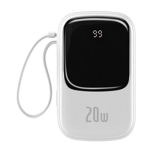 Baseus Qpow Digital Display Quick Charging Power Bank 20W 20000 mAh White (PPQD-H02)