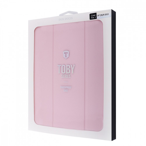 Чохол-книжка (поліуретановий) Apple iPad 10.2" 2019/2020/2021 Dux Ducis Toby Series with Apple Pencil Holder Pink