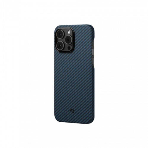 Чохол-накладка (карбоновий) Apple iPhone 14 Pro Pitaka MagEZ Case 3 Twill 1500D Black/Blue (KI1408P)