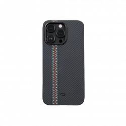 Чохол-накладка (карбоновий) Apple iPhone 14 Pro Pitaka MagEZ Case 3 Fusion Weaving Rhapsody (FR1401P)