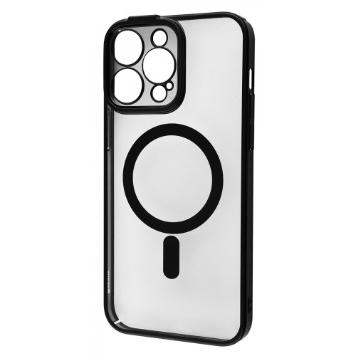 Чехол-накладка (силиконовый) Apple iPhone 14 Pro Baseus Glitter Case with MagSafe Black