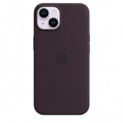 Чохол-накладка (силіконовий) для iPhone 14 Silicone Case with MagSafe High Copy Elderberry