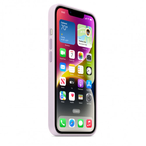 Чехол-накладка (силиконовый) для iPhone 14 Silicone Case with MagSafe High Copy Lilac