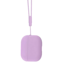 Чохол-накладка (силіконовий) Apple AirPods Pro 2 Silicone Case with strap Lilac