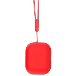 Чохол-накладка (силіконовий) Apple AirPods Pro 2 Silicone Case with strap Red