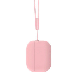 Чохол-накладка (силіконовий) Apple AirPods Pro 2 Silicone Case with strap Pink Sand