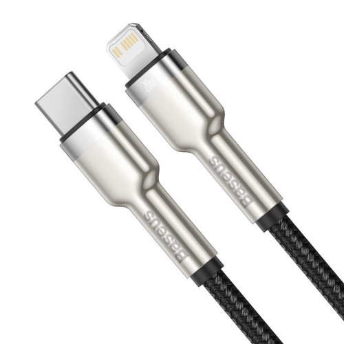 Baseus Cafule Metal Type-C to Lightning PD 20W 2m Black (CATLJK-B01)