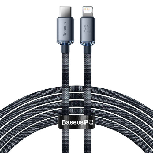Baseus Crystal Shine Series Type-C to Lightning 20W 1.2m Black (CAJY000201)