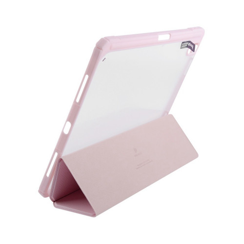 Чохол-книжка (поліуретановий) Apple iPad 10.9" 2022 Dux Ducis Toby Series with Apple Pencil Holder Pink