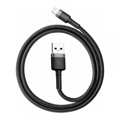 Baseus Cafule Lightning 2.4A 1m Gray/Black (CALKLF-BG1)