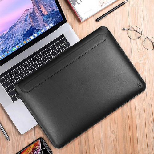 Чехол-папка (кожаный) Apple MacBook Pro 13"/MacBook Air 13" WIWU Skin Pro 2 Leather Sleeve Forest Green