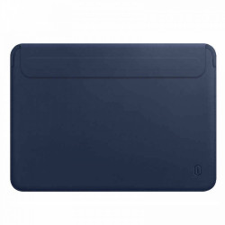 Чохол-папка (шкіряний) Apple MacBook Pro 14.2" 2021 WIWU Skin Pro 2 Leather Sleeve Navy Blue