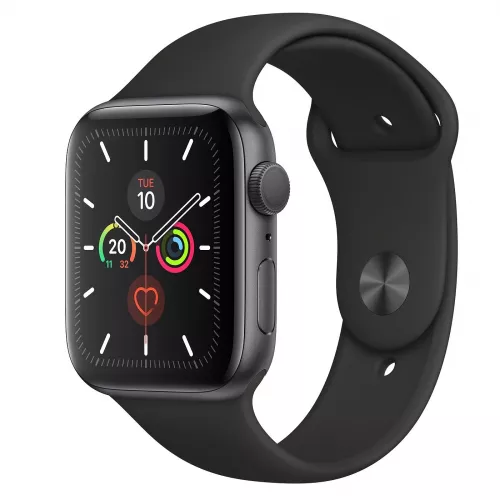Apple Watch Series 5 GPS 44mm Space Gray Aluminum Case with Black Sport Band (MWVF2) (Вживаний А/А+)
