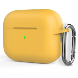 Чохол-накладка (силіконовий) Apple AirPods Pro 2 Silicone Case with Carabine Yellow