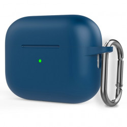 Чохол-накладка (силіконовий) Apple AirPods Pro 2 Silicone Case with Carabine Lake Blue