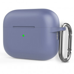 Чохол-накладка (силіконовий) Apple AirPods Pro 2 Silicone Case with Carabine Lavender