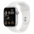 Apple Watch SE 2 GPS 44mm Silver Aluminum Case with White Sport Band - M/L (MNTJ3)