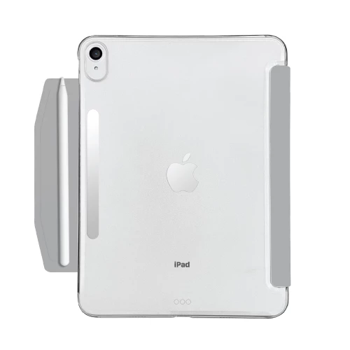 Чохол-книжка (поліуретановий) Apple iPad 10.9" 2022 Macally Protective Case and Stand Grey (BSTAND10-LG)