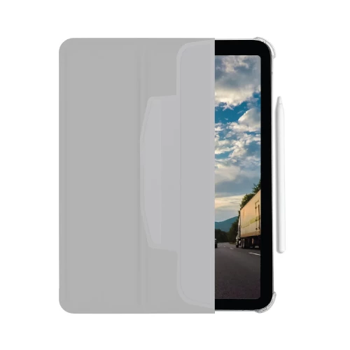 Чохол-книжка (поліуретановий) Apple iPad 10.9" 2022 Macally Protective Case and Stand Grey (BSTAND10-LG)