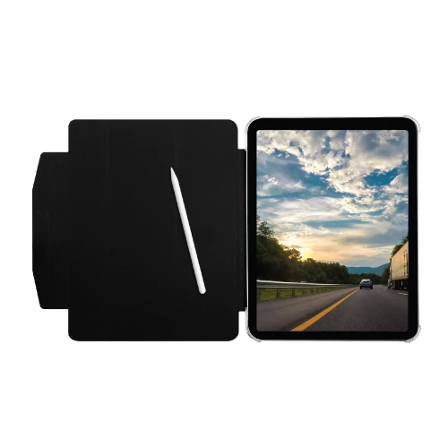 Чехол-книжка (полиуретановый) Apple iPad 10.9" 2022 Macally Protective Case and Stand Black (BSTAND10-B)