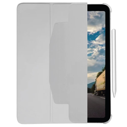 Чехол-книжка (полиуретановый) Apple iPad Pro 11" 2020/2018/Air 10.9" 2020 Macally Protective Case and Stand Grey (BBSTANDP6SA5-LG)