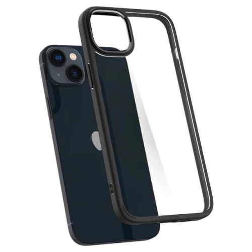 Чехол-накладка (силиконовый) Apple iPhone 14 Spigen Ultra Hybrid Matte Black (ACS05041)