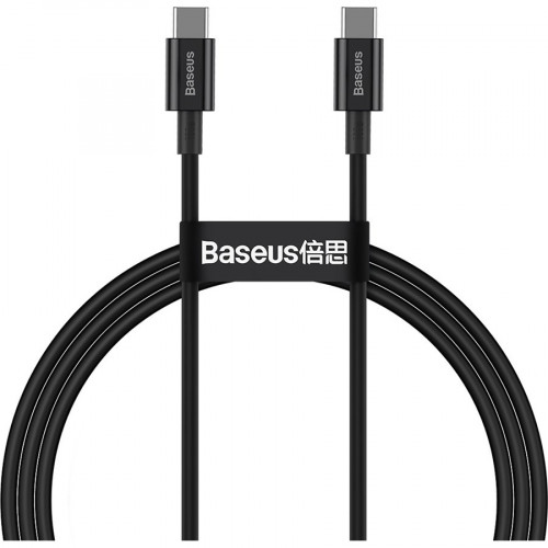 Baseus Superior Series Fast Charging Type-C to Type-C PD 100W 1m Black (CATYS-B01)