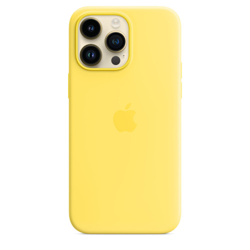 Чехол-накладка (силиконовый) для iPhone 14 Pro Max Silicone Case with MagSafe High Copy Canary Yellow