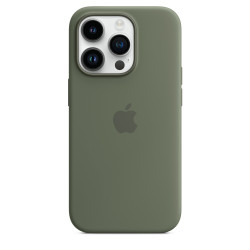 Чехол-накладка (силиконовый) для iPhone 14 Pro Silicone Case with MagSafe High Copy Olive