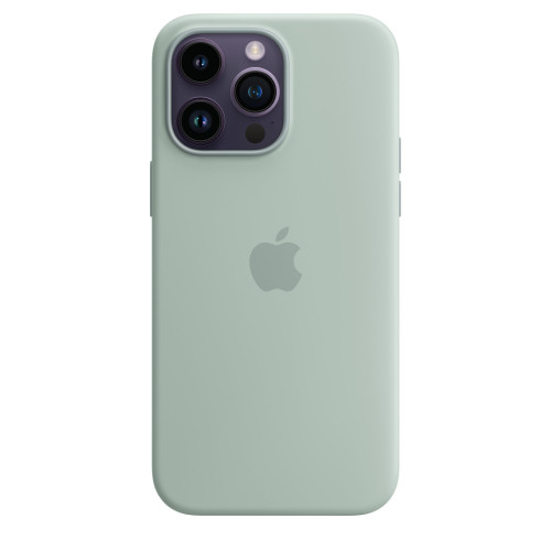 Чехол-накладка (силиконовый) для iPhone 14 Pro Max Silicone Case with MagSafe High Copy Succulent