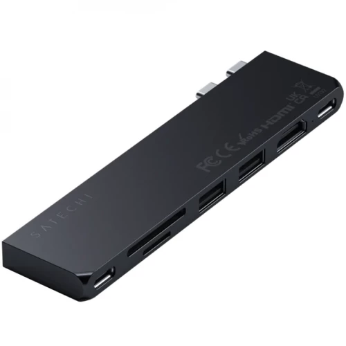 Satechi Aluminum USB-C Pro Hub Slim Adapter Midnight (ST-HUCPHSD)