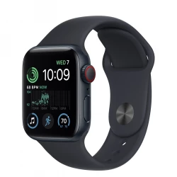 Apple Watch SE 2 GPS 40mm Midnight Aluminum Case w. Midnight S. Band - S/M (MNT73)