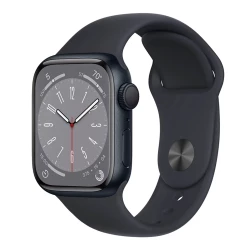 Apple Watch Series 8 GPS 45mm Midnight Aluminum Case w. Midnight Sport Band (MNP13) open box