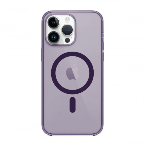 Чехол-накладка (пластиковый) Apple iPhone 14 Pro Max Clear Case with MagSafe High Copy Elderberry