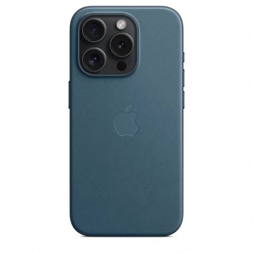 Чохол-накладка (тканинний) Apple iPhone 15 Pro FineWoven Case with MagSafe Pacific Blue (MT4Q3)
