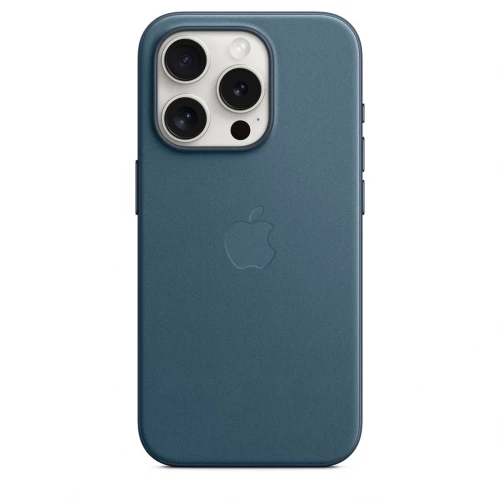 Чохол-накладка (тканинний) Apple iPhone 15 Pro FineWoven Case with MagSafe Pacific Blue (MT4Q3)