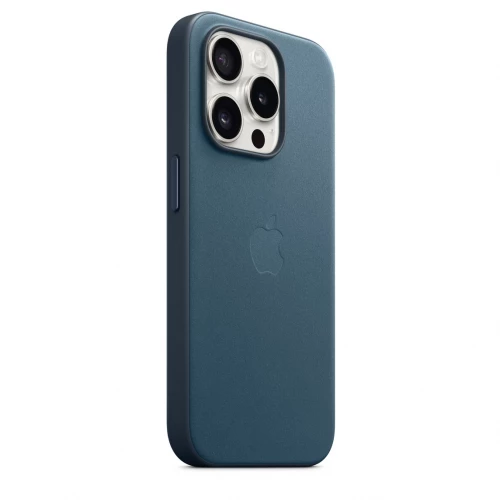 Чохол-накладка (тканинний) Apple iPhone 15 Pro FineWoven Case with MagSafe Pacific Blue (MT4Q3)
