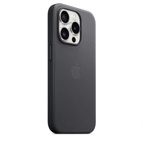 Чохол-накладка (тканинний) Apple iPhone 15 Pro FineWoven Case with MagSafe Black (MT4H3)