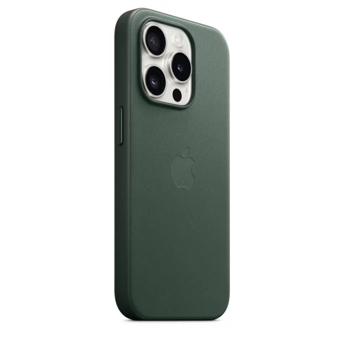 Чохол-накладка (тканинний) Apple iPhone 15 Pro FineWoven Case with MagSafe Evergreen (MT4U3)