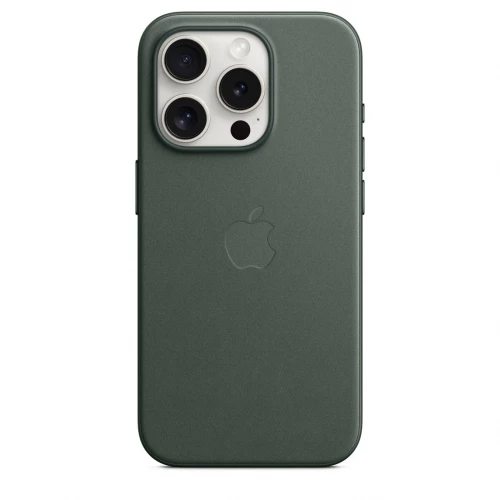 Чохол-накладка (тканинний) Apple iPhone 15 Pro FineWoven Case with MagSafe Evergreen (MT4U3)