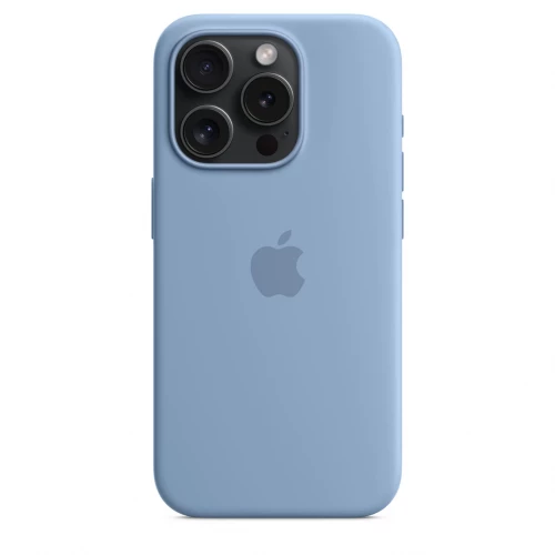 Чохол-накладка (силіконовий) Apple iPhone 15 Pro Silicone Case with MagSafe Winter Blue (MT1L3)