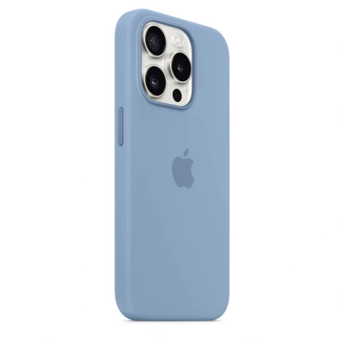 Чохол-накладка (силіконовий) Apple iPhone 15 Pro Silicone Case with MagSafe Winter Blue (MT1L3)