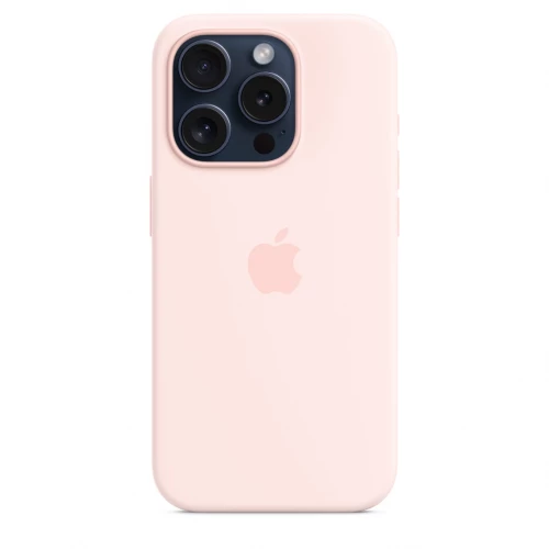 Чохол-накладка (силіконовий) Apple iPhone 15 Pro Silicone Case with MagSafe Light Pink (MT1F3)