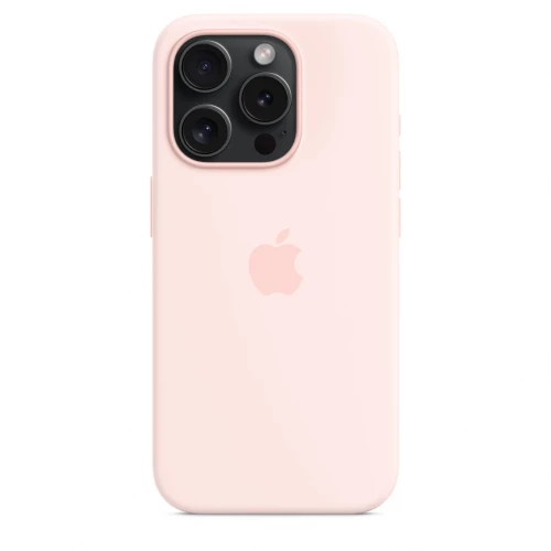 Чохол-накладка (силіконовий) Apple iPhone 15 Pro Silicone Case with MagSafe Light Pink (MT1F3)