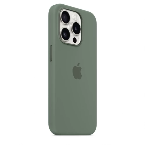 Чохол-накладка (силіконовий) Apple iPhone 15 Pro Silicone Case with MagSafe Cypress (MT1J3)