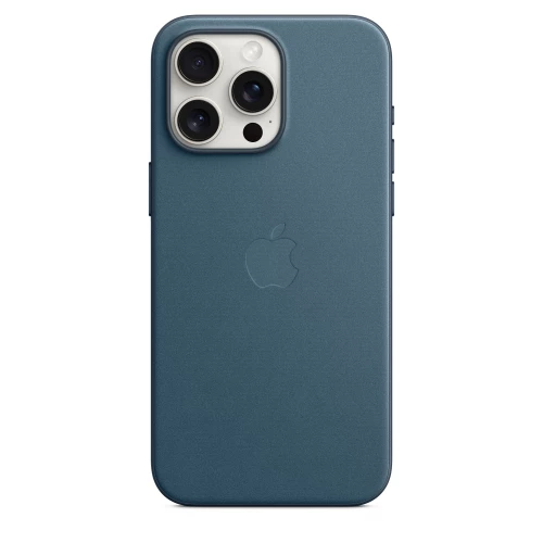 Чохол-накладка (тканинний) Apple iPhone 15 Pro Max FineWoven Case with MagSafe Pacific Blue (MT4Y3)