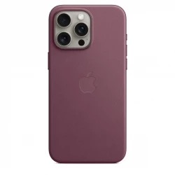 Чохол-накладка (тканинний) Apple iPhone 15 Pro Max FineWoven Case with MagSafe Mulberry (MT4X3)