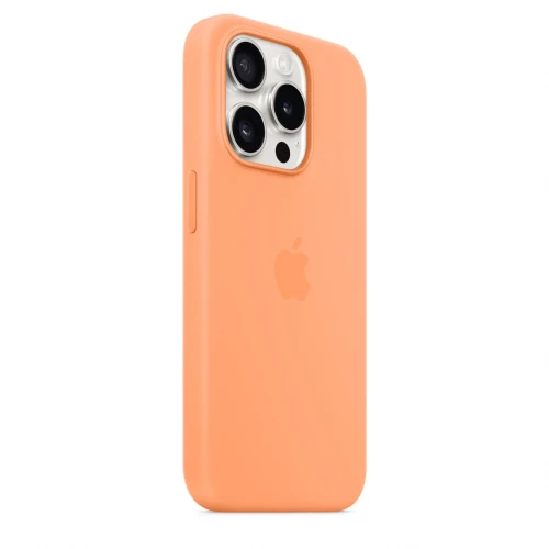Чохол-накладка (силіконовий) Apple iPhone 15 Pro Silicone Case with MagSafe Orange Sorbet (MT1H3)