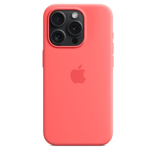 Чохол-накладка (силіконовий) Apple iPhone 15 Pro Silicone Case with MagSafe Guava (MT1G3)