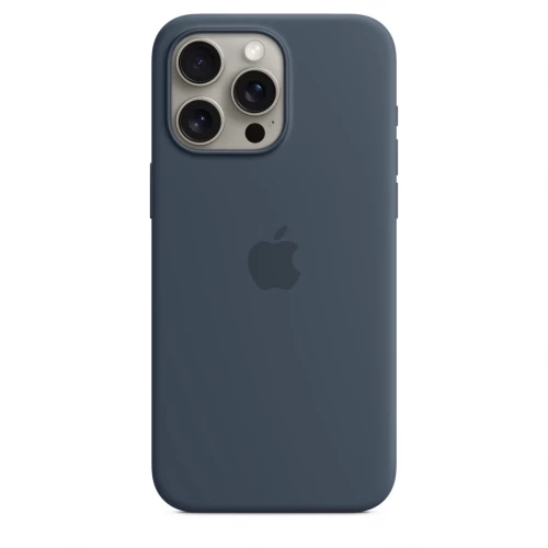 Чохол-накладка (силіконовий) Apple iPhone 15 Pro Max Silicone Case with MagSafe Storm Blue (MT1P3)